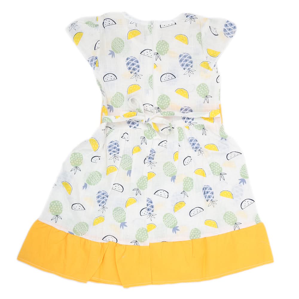 Girls Cotton Frock - Yellow, Kids, Girls Frocks, Chase Value, Chase Value