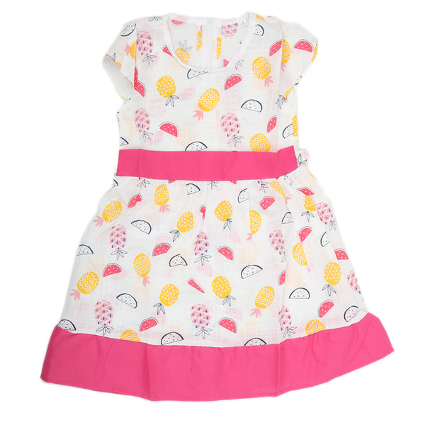 Girls Cotton Frock - Pink, Kids, Girls Frocks, Chase Value, Chase Value
