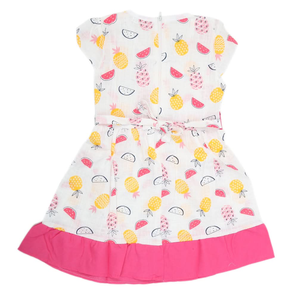 Girls Cotton Frock - Pink, Kids, Girls Frocks, Chase Value, Chase Value