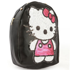 Girls Backpack (7572-C) Black, Kids, School And Laptop Bags, Chase Value, Chase Value