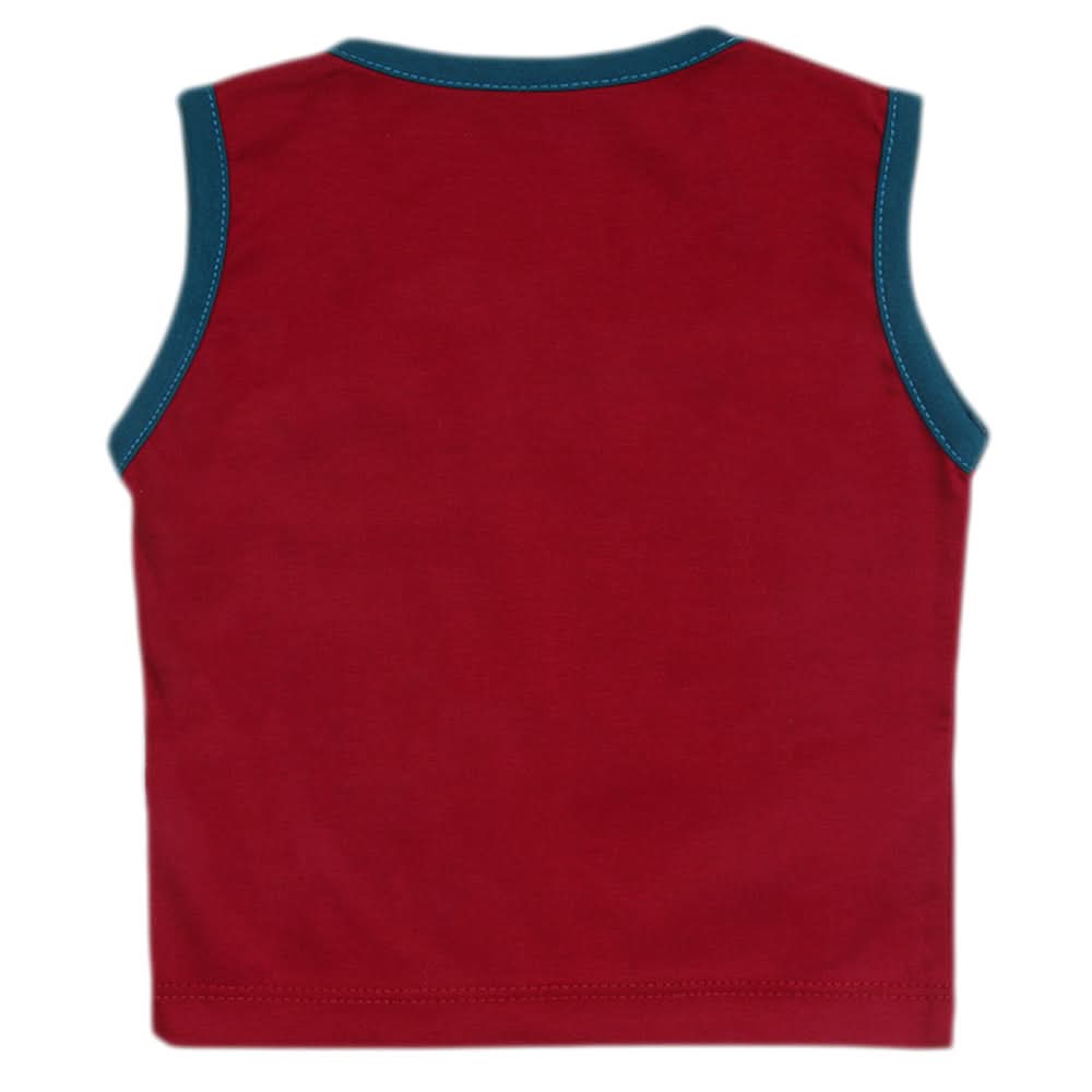 Newborn Boys Sando - Maroon, Kids, New Born Boys Shirts And T-Shirts, Chase Value, Chase Value