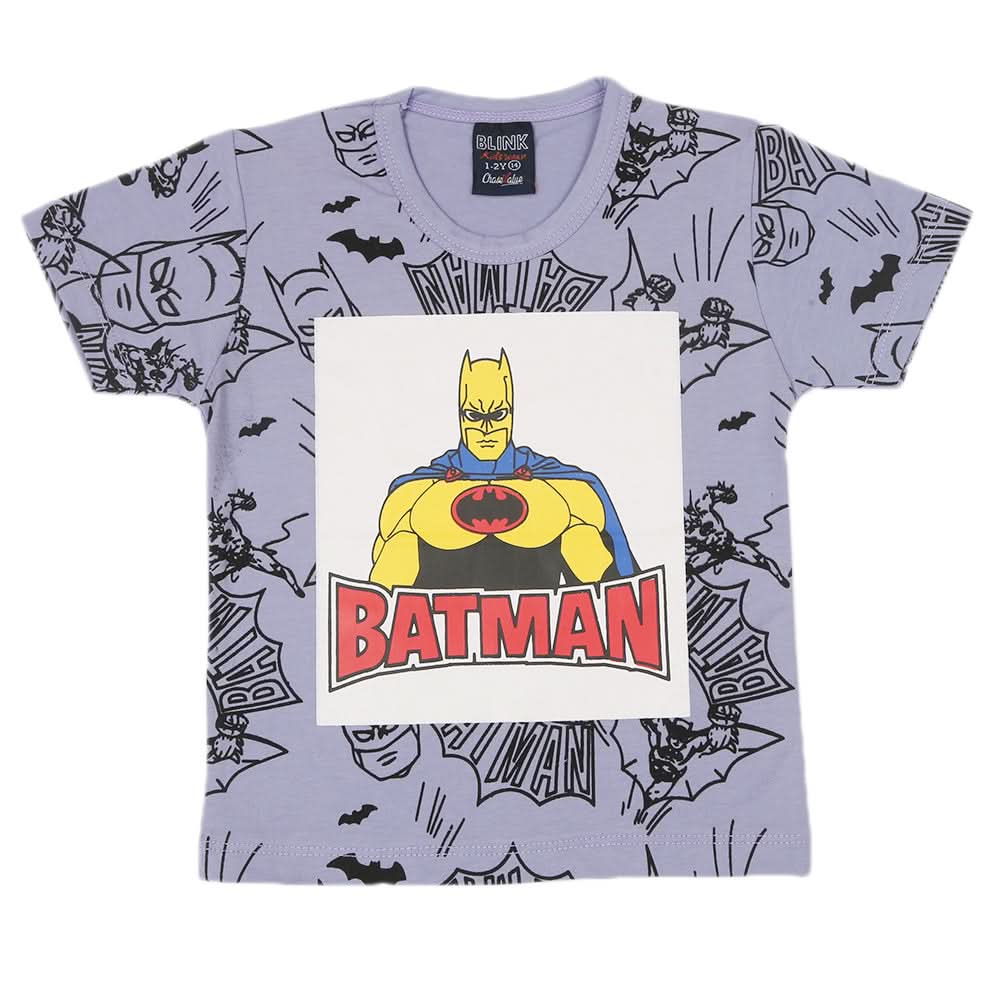 Boys Half Sleeves T-Shirt - Purple, Boys T-Shirts, Chase Value, Chase Value