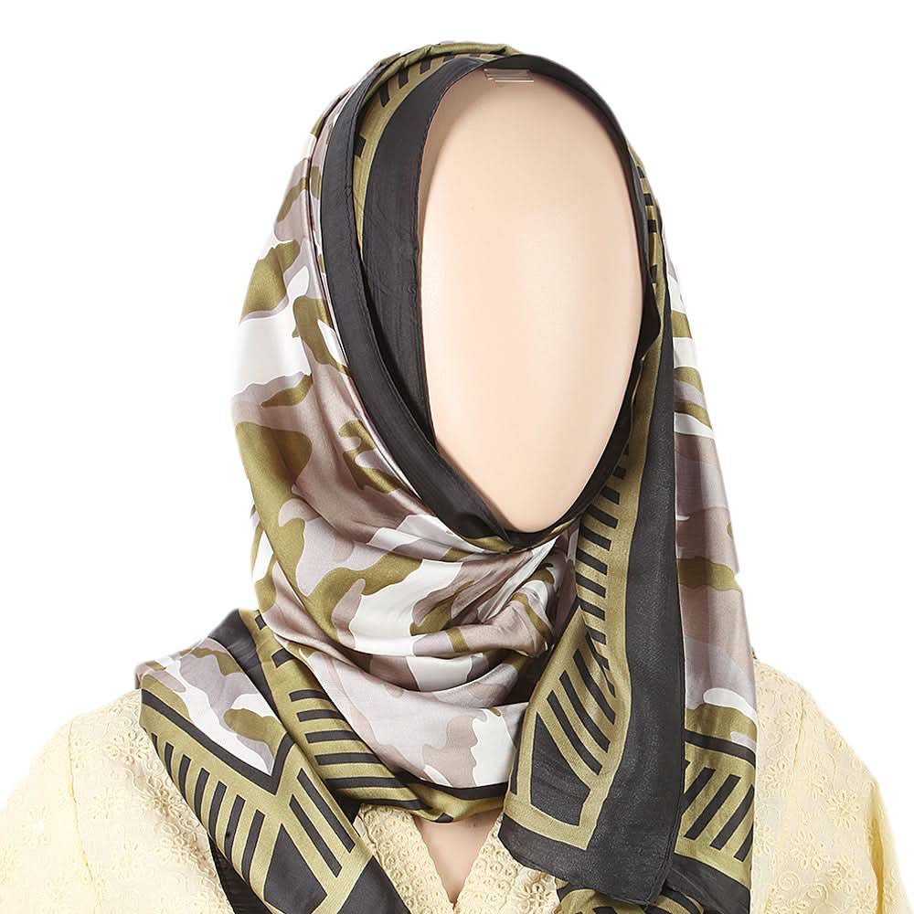 Women's Silk Scarf - Green, Women, Shawls And Scarves, Chase Value, Chase Value