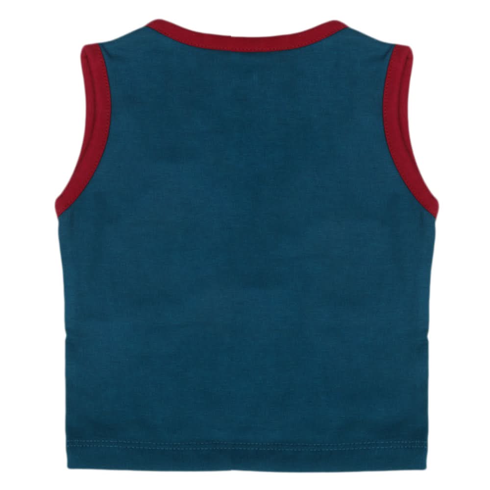 Newborn Boys Sando - Steel Green, Kids, New Born Boys Shirts And T-Shirts, Chase Value, Chase Value