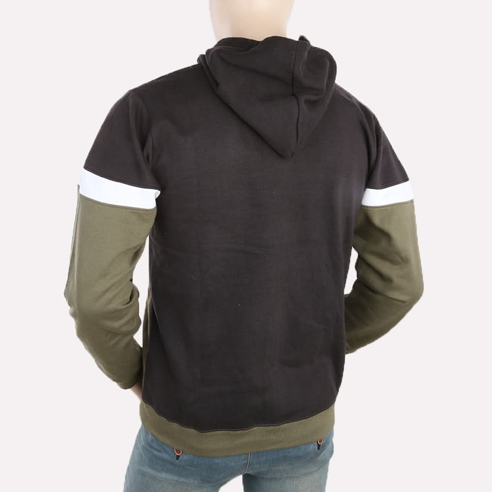 Men's Full Sleeves Hooded Jacket - Green, , Chase Value, Chase Value