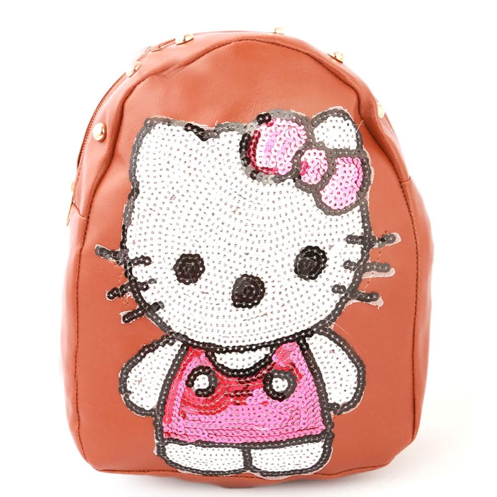 Girls Backpack (7572-C) Brown, Kids, School And Laptop Bags, Chase Value, Chase Value