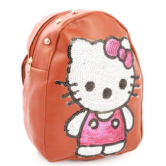 Girls Backpack (7572-C) Brown, Kids, School And Laptop Bags, Chase Value, Chase Value