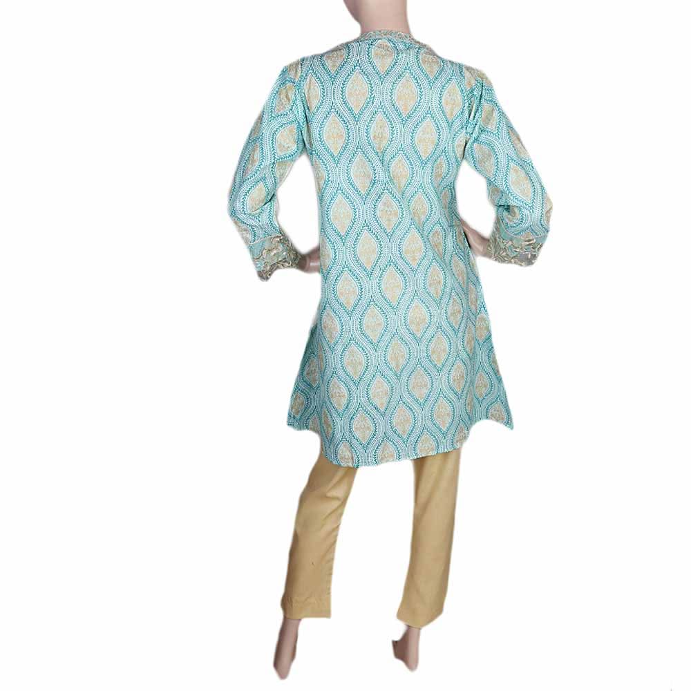 Women's Embroidered 2 Piece Suit - Cyan, Women, Shalwar Suits, Chase Value, Chase Value