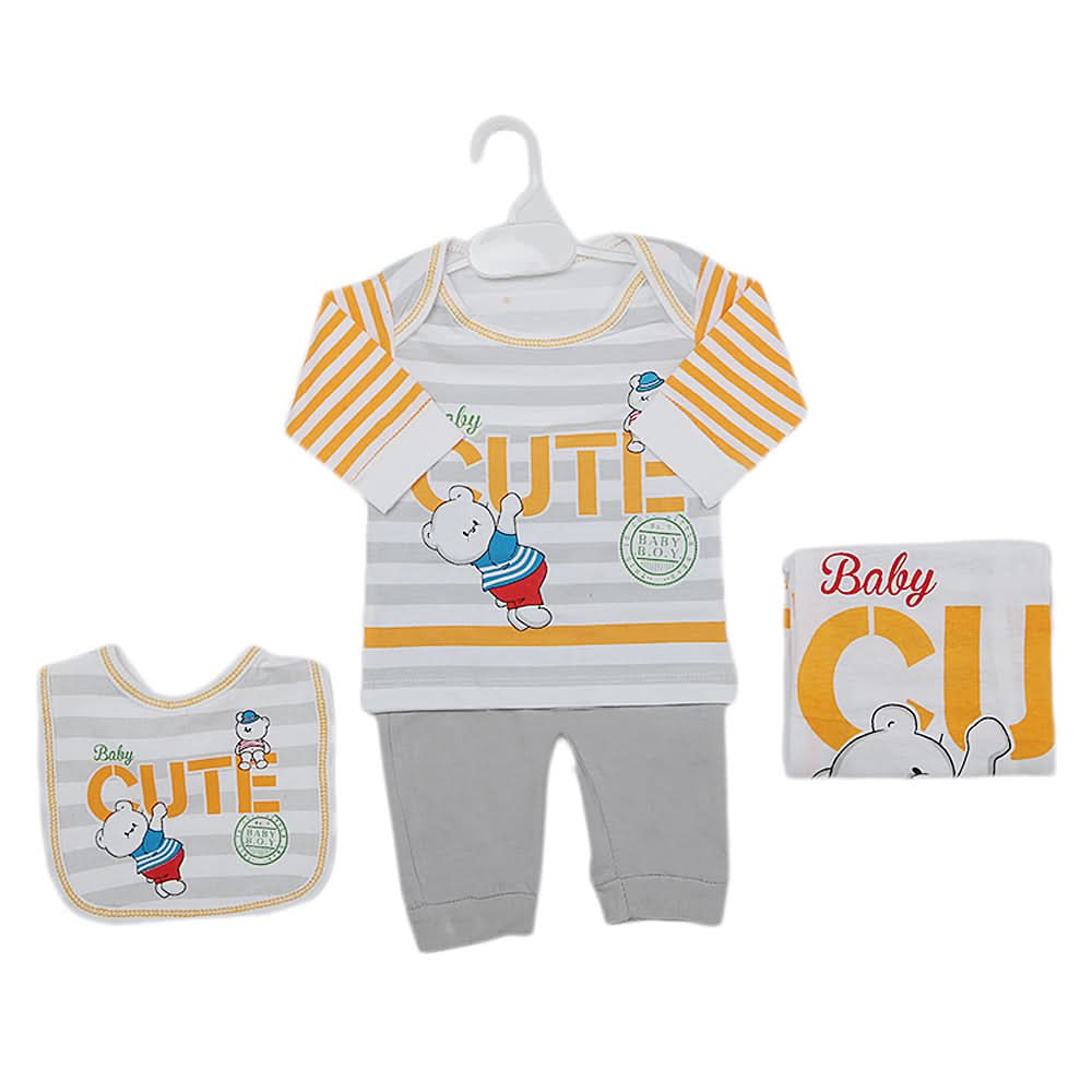 Newborns Boys Full Sleeves Suit - Orange, Kids, New Born Boys Sets And Suits, Chase Value, Chase Value