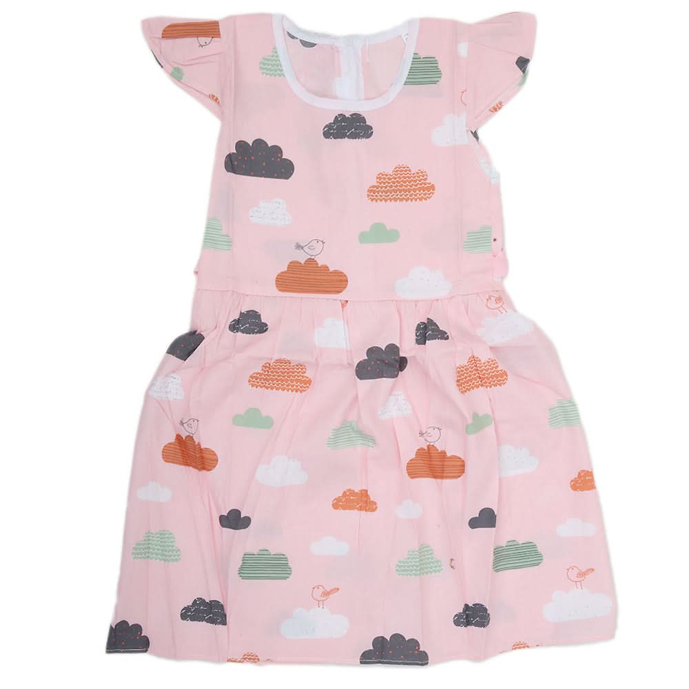 Girls Cotton Frock - Pink, Kids, Girls Frocks, Chase Value, Chase Value