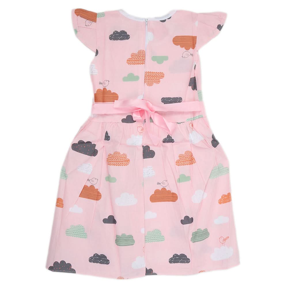 Girls Cotton Frock - Pink, Kids, Girls Frocks, Chase Value, Chase Value