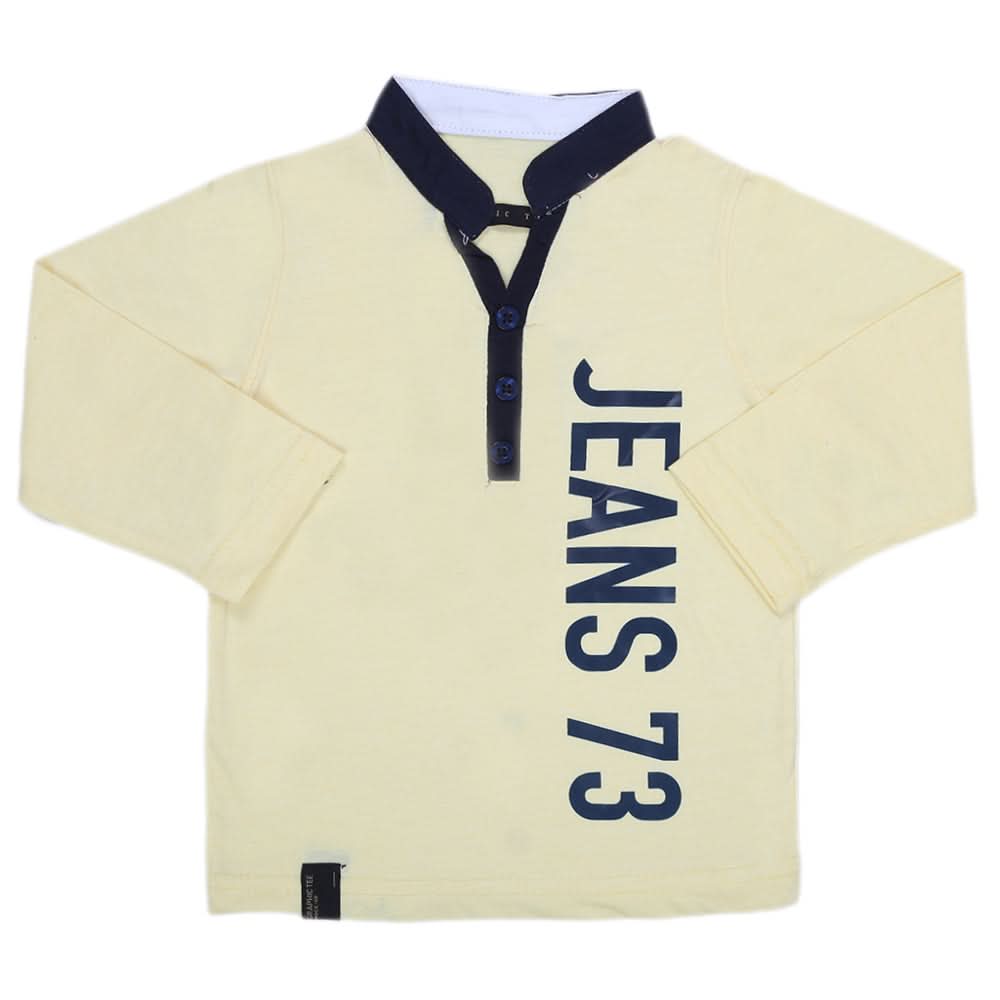 Boys Full Sleeves T-Shirt - Yellow, Kids, Boys T-Shirts, Chase Value, Chase Value