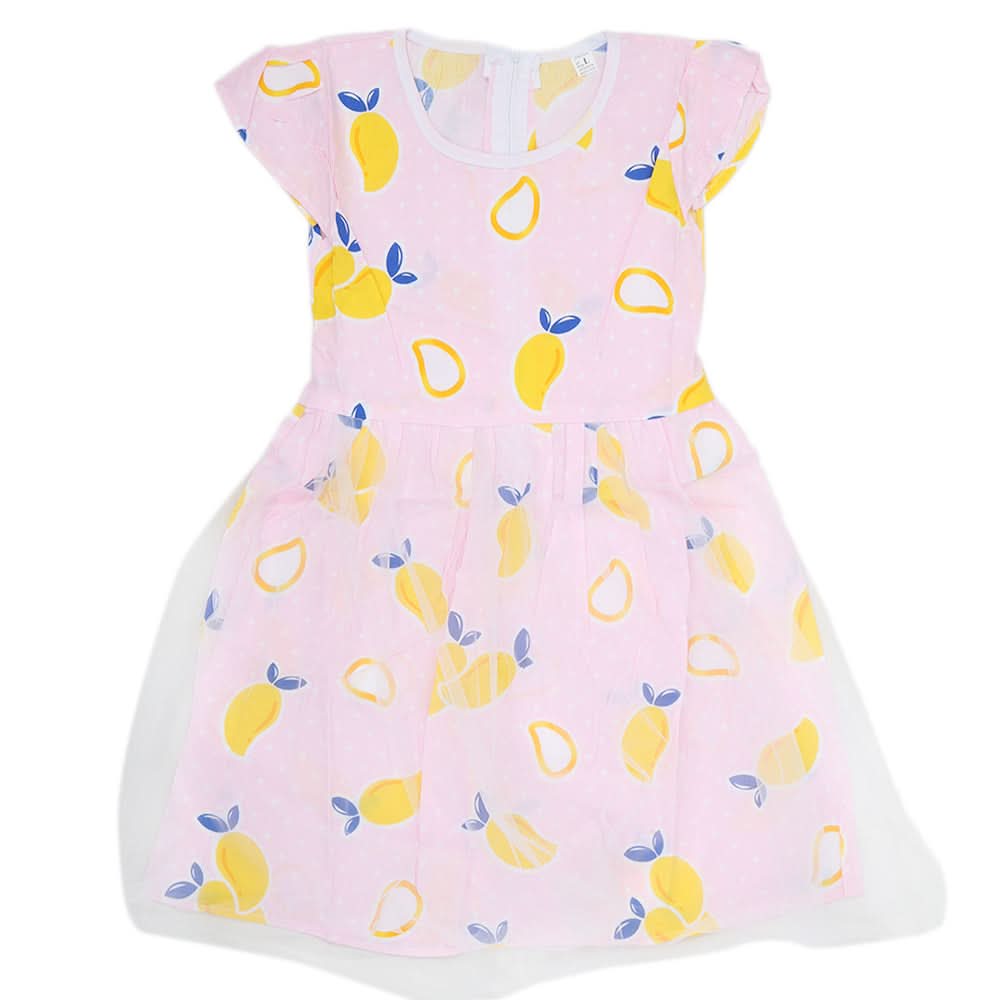 Girls Cotton Frock - Light Pink, Kids, Girls Frocks, Chase Value, Chase Value