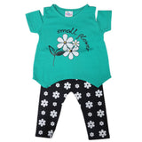 Newborn Girls Half Sleeves Suit - Green, Kids, Newborn Girls Sets And Suits, Chase Value, Chase Value