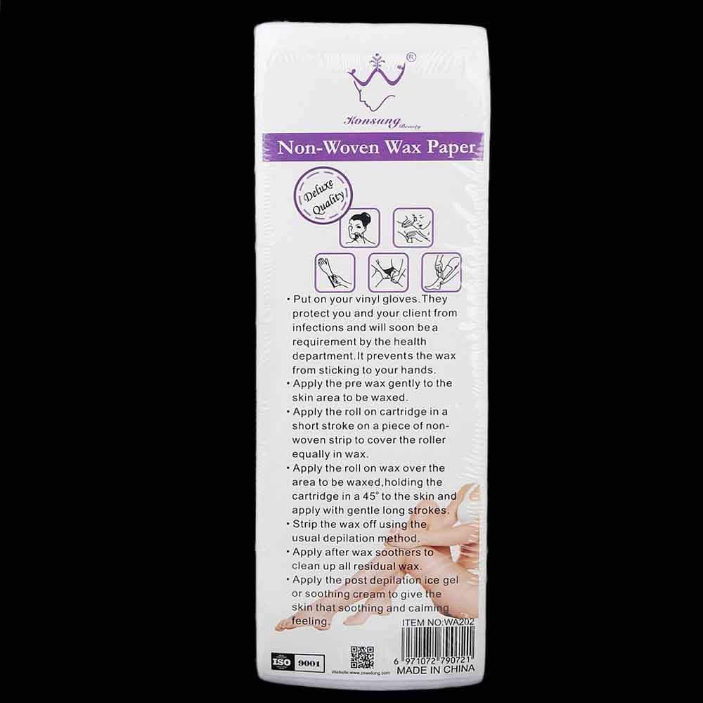 Konsung Non-Woven Wax Paper 100 Pcs, Cosmetics, Chase Value, Chase Value