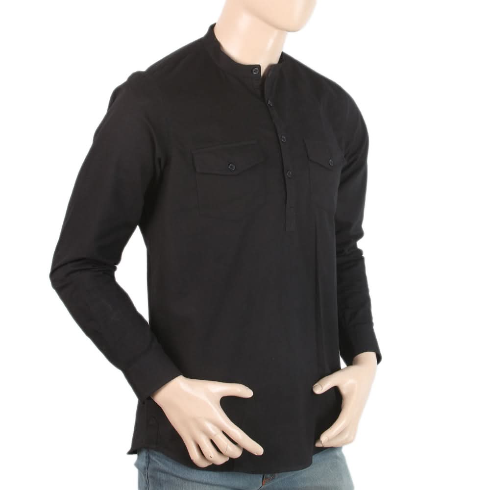 Men's Full Sleeves Casual Shirt - Black, Men, Shirts, Chase Value, Chase Value
