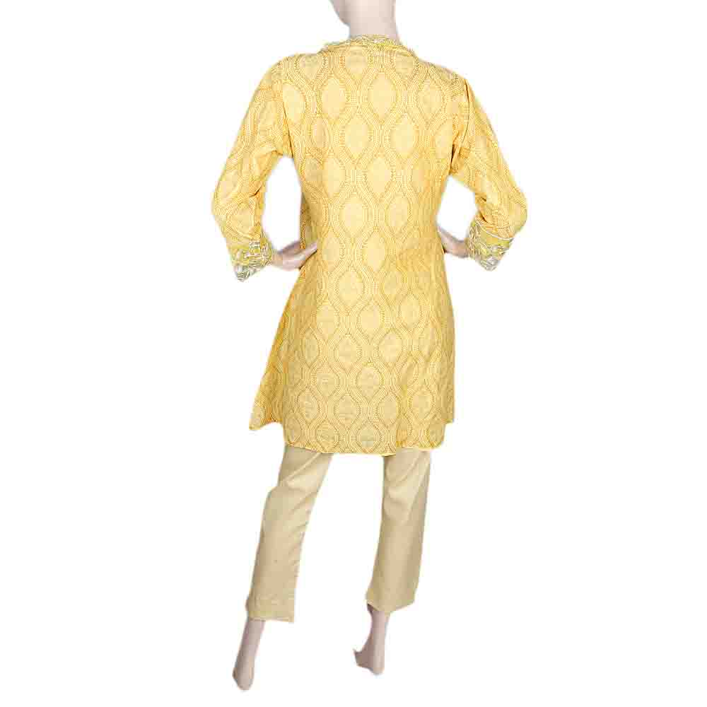 Women's Embroidered 2 Piece Suit - Yellow, Women, Shalwar Suits, Chase Value, Chase Value