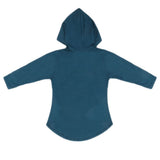 Girls Full Sleeves Hooded T-Shirt With Stone - Steel Blue, Kids, Girls T-Shirts, Chase Value, Chase Value