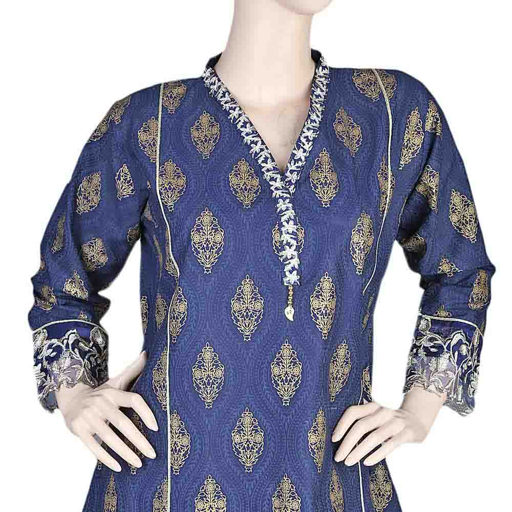Women's Embroidered 2 Piece Suit - Navy Blue, Women, Shalwar Suits, Chase Value, Chase Value