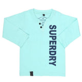 Boys Full Sleeves T-Shirt - Cyan, Kids, Boys T-Shirts, Chase Value, Chase Value