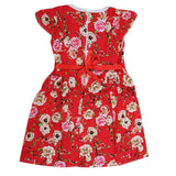Girls Cotton Frock - Red, Kids, Girls Frocks, Chase Value, Chase Value
