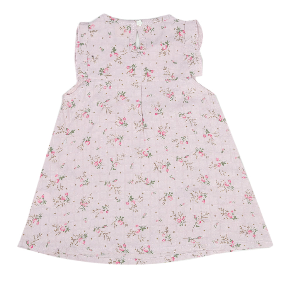 Newborn Girls Half Sleeves Frock - Purple, Kids, Newborn Girls Frocks, Chase Value, Chase Value