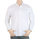 Men's Full Sleeves Casual Shirt - White, Men, Shirts, Chase Value, Chase Value