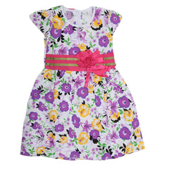 Girls Cotton Frock - Purple, Kids, Girls Frocks, Chase Value, Chase Value