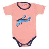Newborn Boys Half Sleeves Romper Suit - Peach, Kids, Newborn Boys Rompers, Chase Value, Chase Value