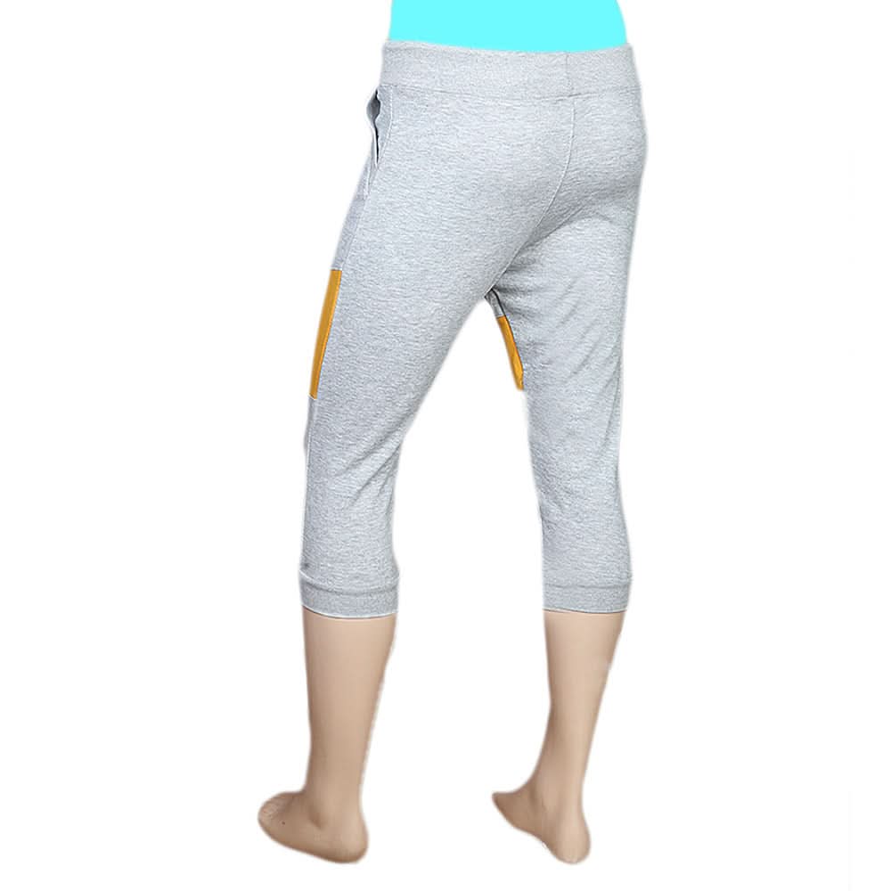 Men's Fancy Terry 3Qtr, Heather Grey / Gold, Men, Shorts, Chase Value, Chase Value