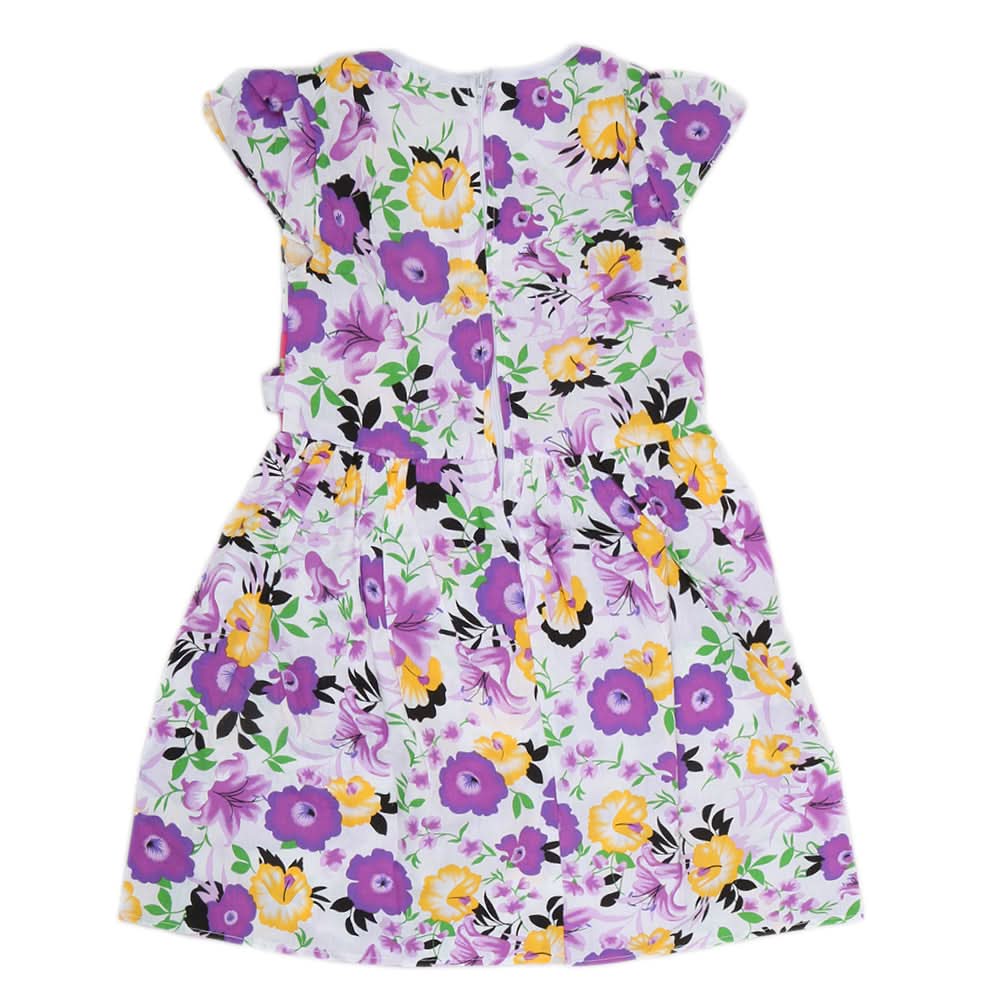 Girls Cotton Frock - Purple, Kids, Girls Frocks, Chase Value, Chase Value