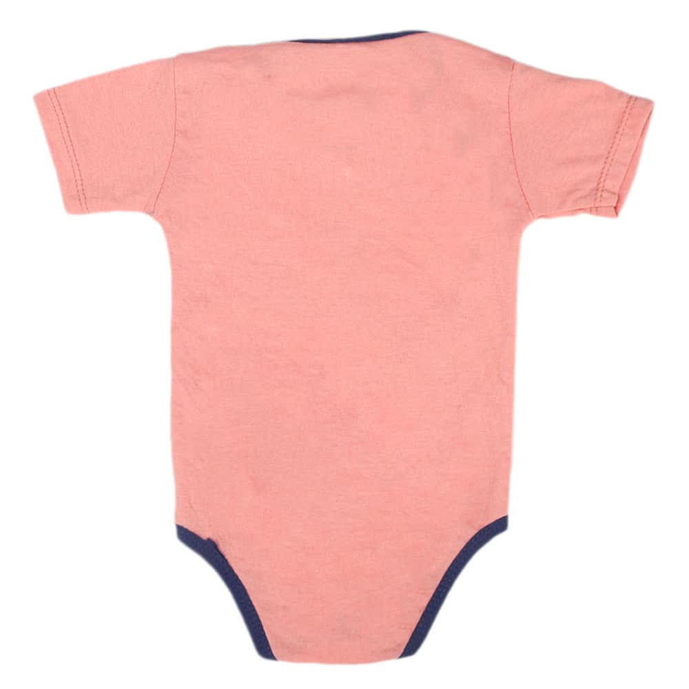 Newborn Boys Half Sleeves Romper Suit - Peach, Kids, Newborn Boys Rompers, Chase Value, Chase Value