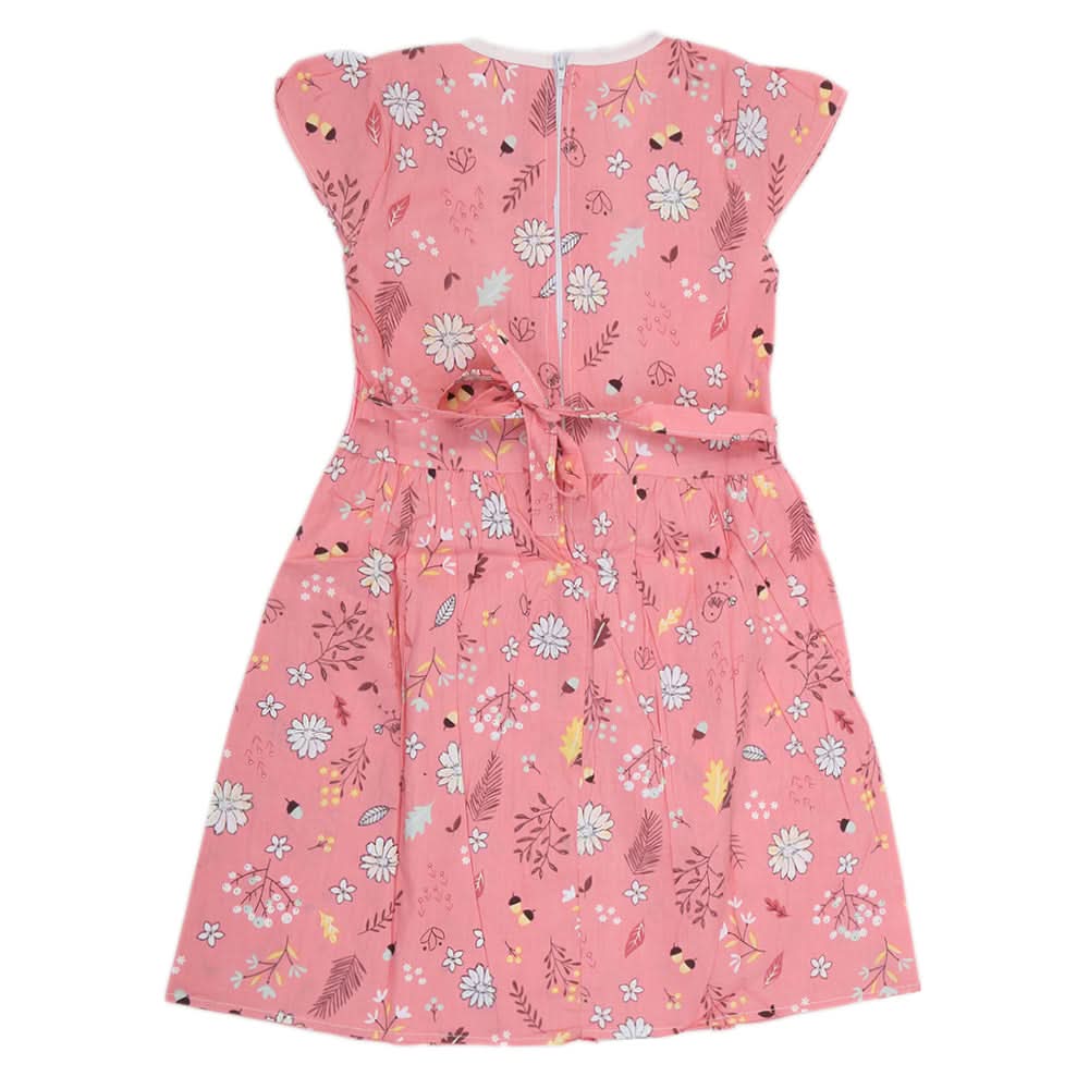 Girls Cotton Frock - Pink, Kids, Girls Frocks, Chase Value, Chase Value