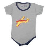Newborn Boys Half Sleeves Romper Suit - Grey, Kids, Newborn Boys Rompers, Chase Value, Chase Value