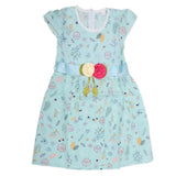 Girls Cotton Frock - Cyan, Kids, Girls Frocks, Chase Value, Chase Value