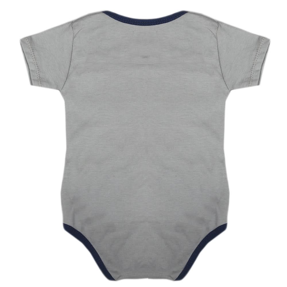 Newborn Boys Half Sleeves Romper Suit - Grey, Kids, Newborn Boys Rompers, Chase Value, Chase Value