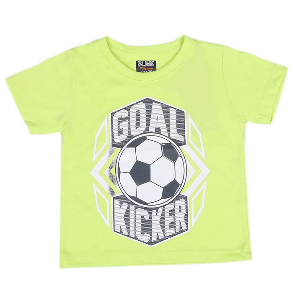 Boys Half Sleeves T-Shirt - Green, Kids, Boys T-Shirts, Chase Value, Chase Value