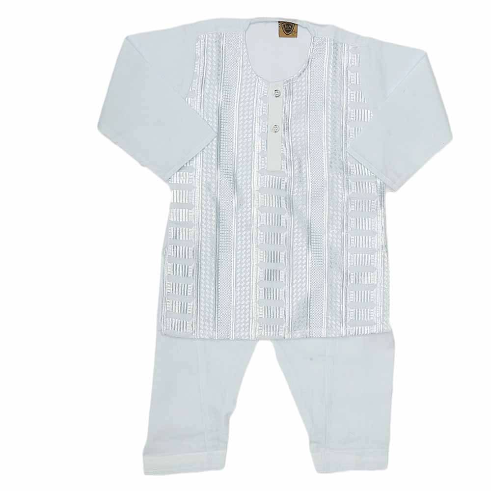 Newborn Boys kurta Shalwar Suits - Sky-Blue, Kids, NB Boys Shalwar Suits, Chase Value, Chase Value
