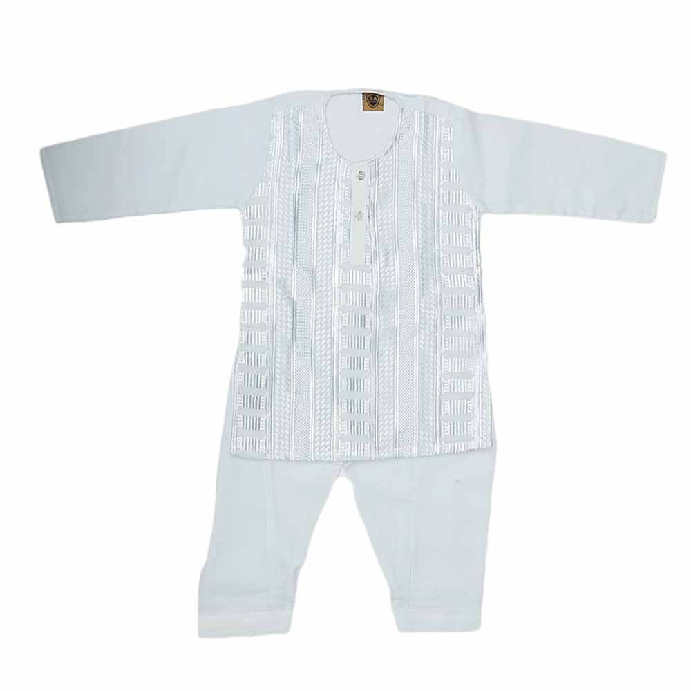 Newborn Boys kurta Shalwar Suits - Sky-Blue, Kids, NB Boys Shalwar Suits, Chase Value, Chase Value