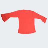 Girls Full Sleeves T-Shirt - Peach, Kids, Girls T-Shirts, Chase Value, Chase Value