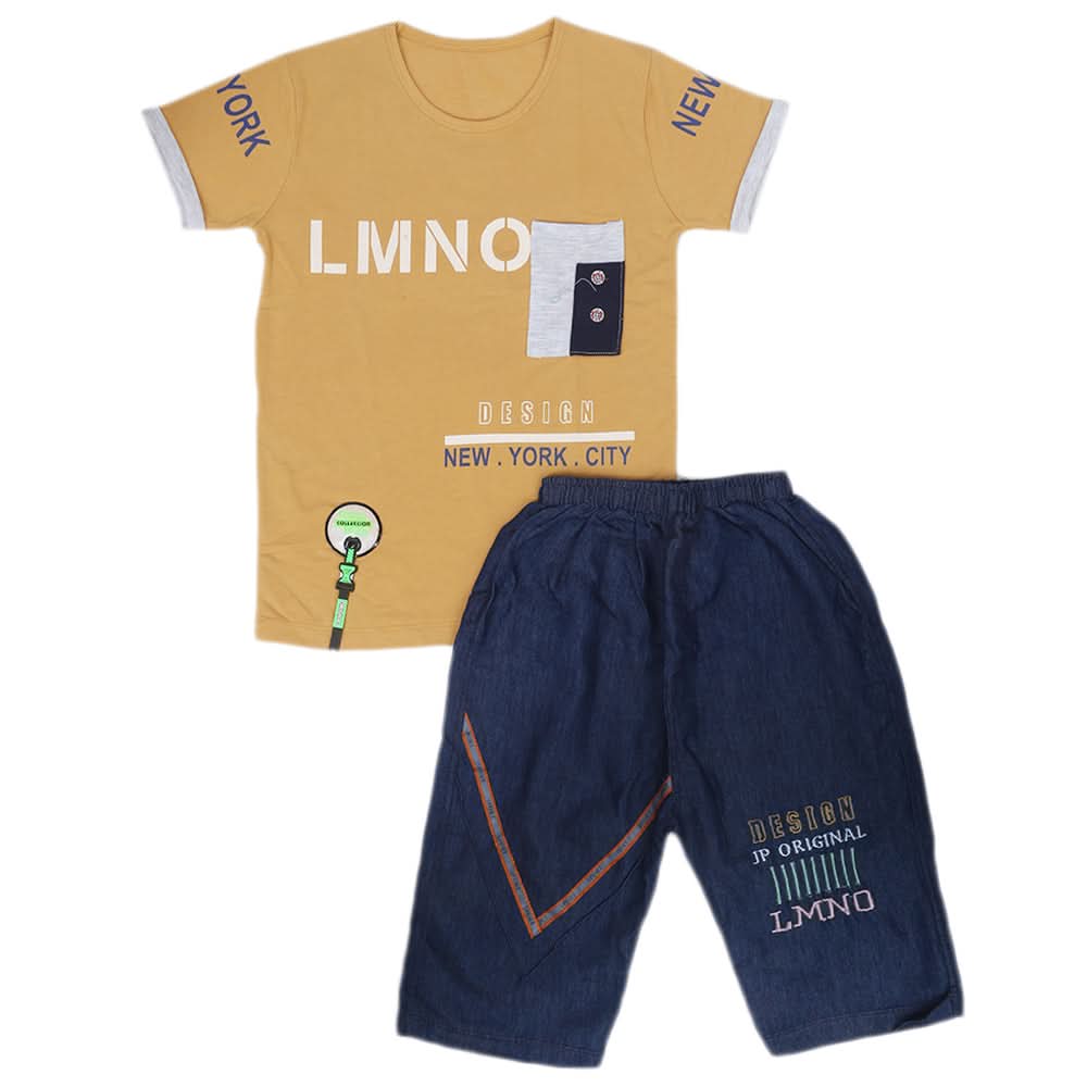 Boys Short Suit - Fawn, Kids, Boys Sets And Suits, Chase Value, Chase Value