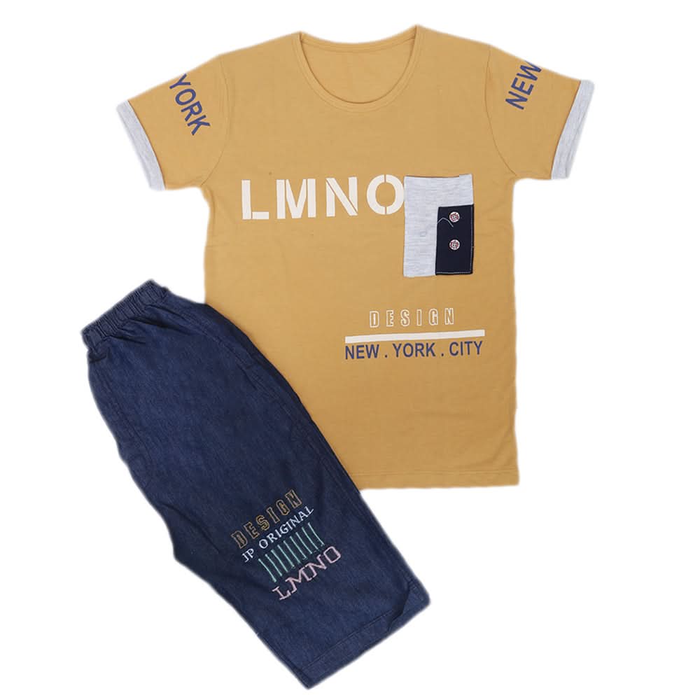 Boys Short Suit - Fawn, Kids, Boys Sets And Suits, Chase Value, Chase Value