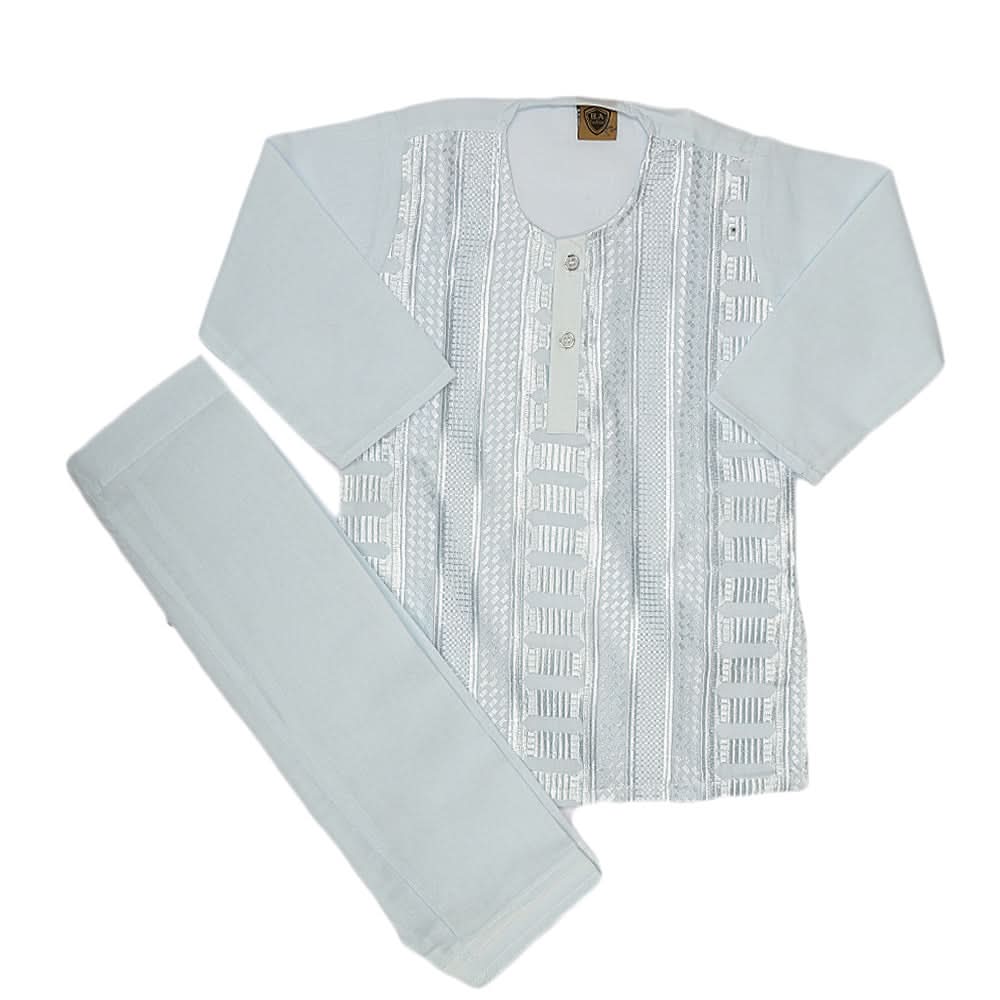 Newborn Boys kurta Shalwar Suits - Sky-Blue, Kids, NB Boys Shalwar Suits, Chase Value, Chase Value