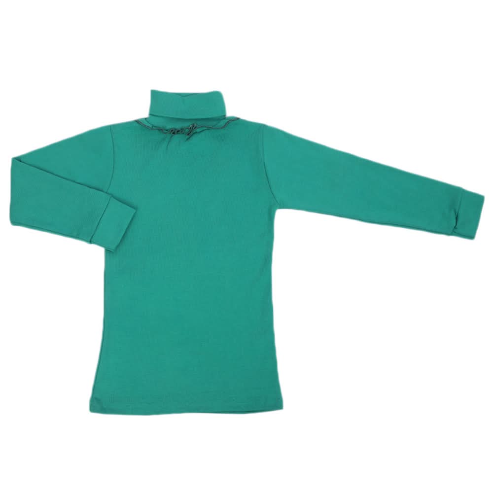 Girls High Neck - Steel Green, Girls High Neck, Chase Value, Chase Value