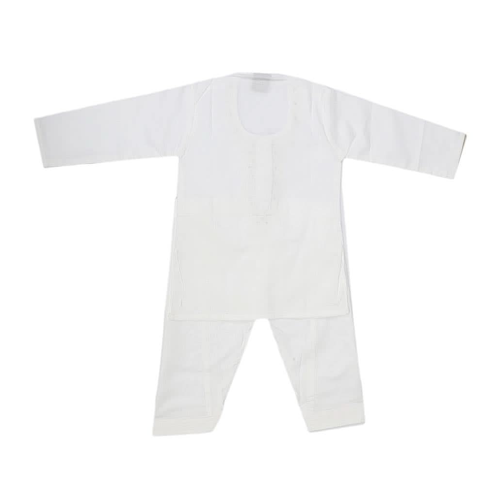 Newborn Boys kurta Shalwar Suits - Off White, Kids, NB Boys Shalwar Suits, Chase Value, Chase Value