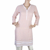 Women's Fancy Chicken Kurti - Peach, Women, Ready Kurtis, Chase Value, Chase Value