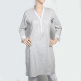 Women's Cotton Kurti - Grey, Women, Ready Kurtis, Chase Value, Chase Value