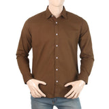 Men's Full Sleeves Casual Shirt - Dark Brown, Men, Shirts, Chase Value, Chase Value