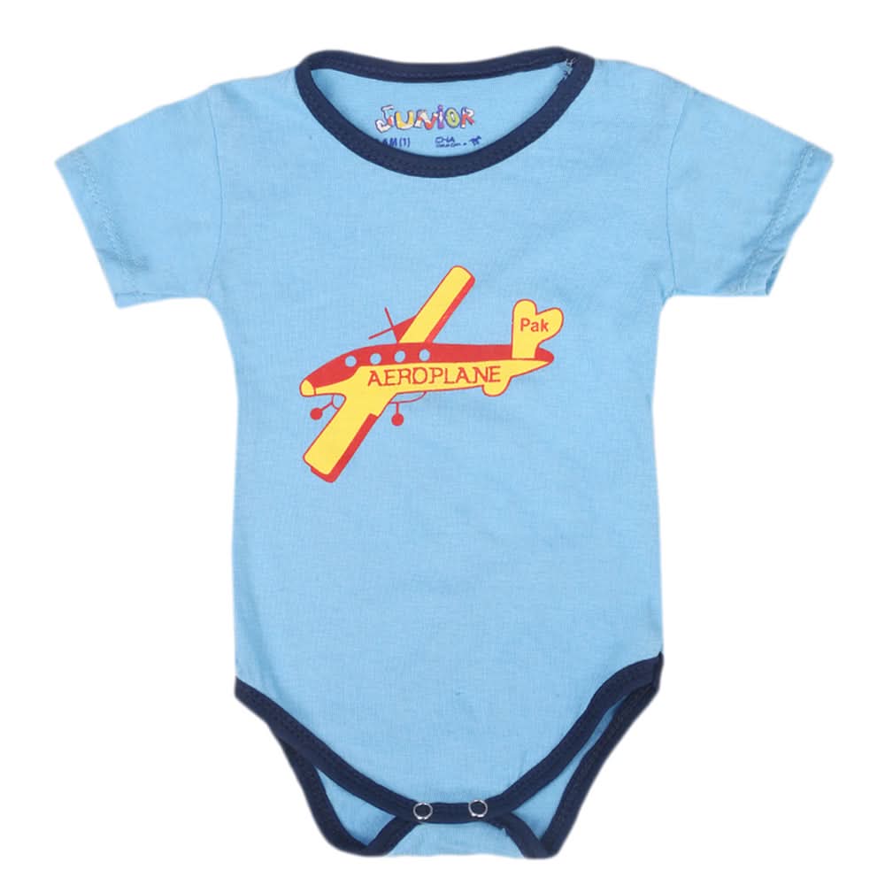 Newborn Boys Half Sleeves Romper Suit - Blue, Kids, Newborn Boys Rompers, Chase Value, Chase Value
