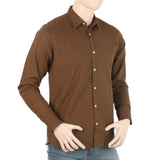 Men's Full Sleeves Casual Shirt - Dark Brown, Men, Shirts, Chase Value, Chase Value